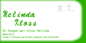 melinda kloss business card